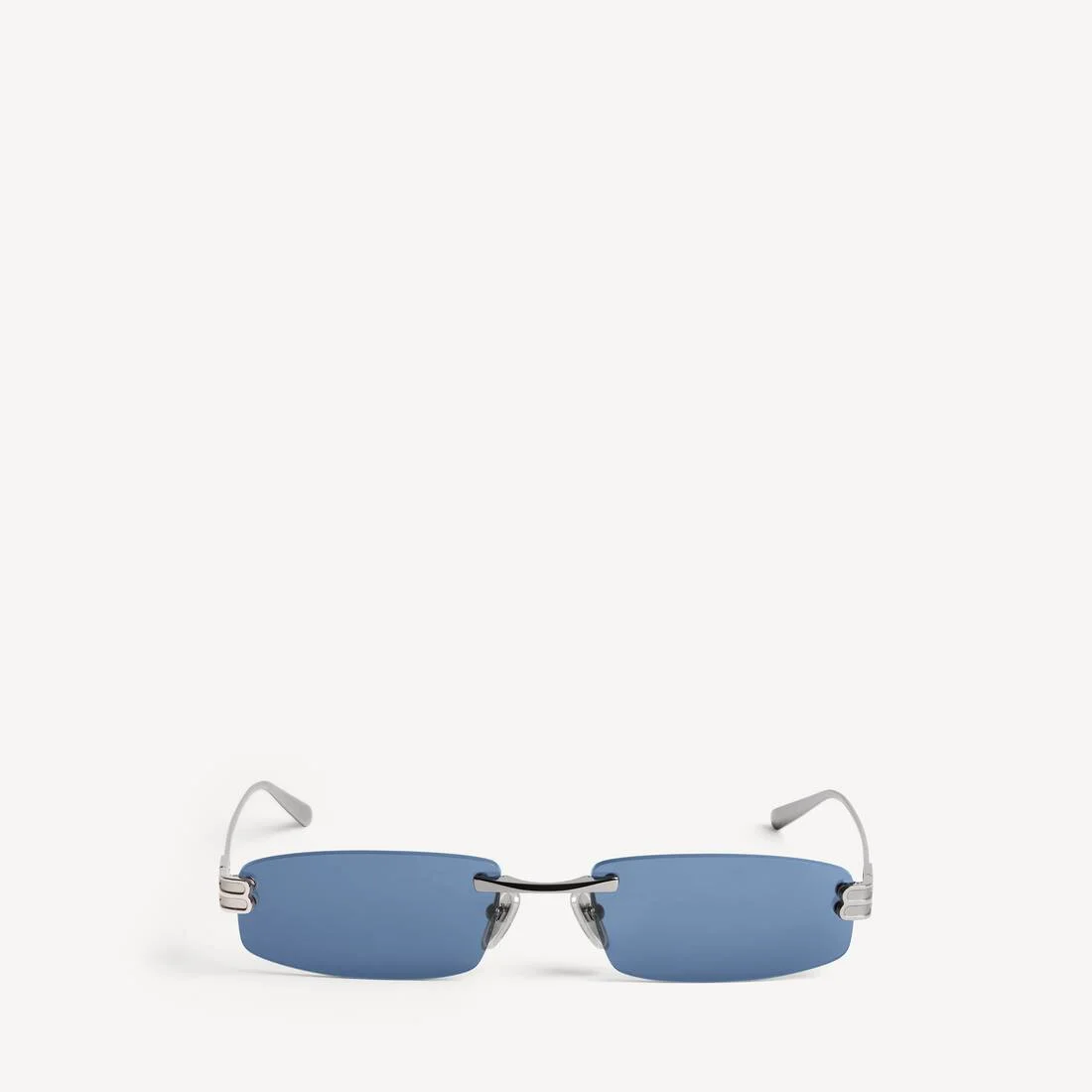 Women's Gossip Rectangle M Sunglasses in Dark Ruthenium/blue - 1