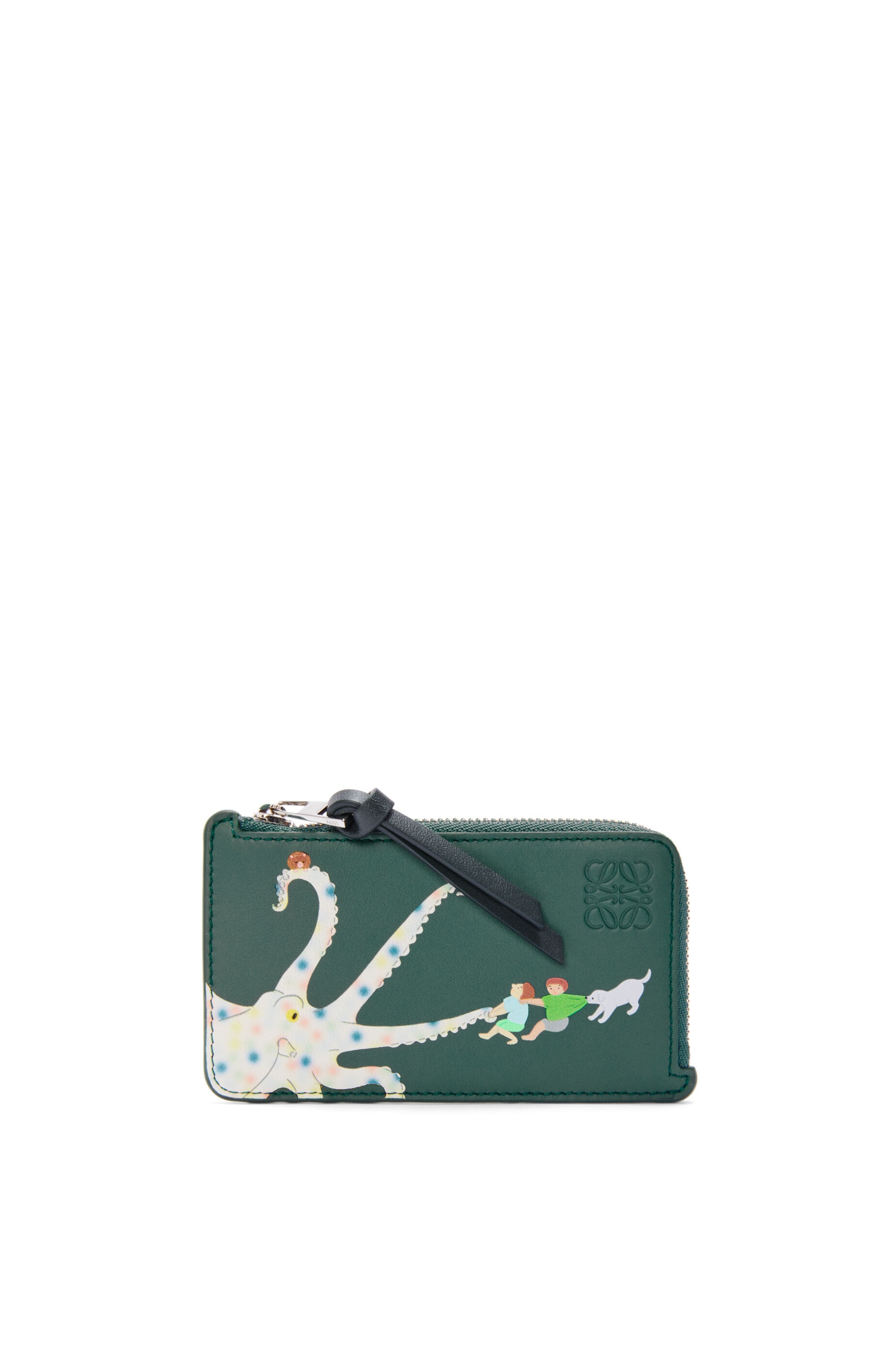 Octopus coin cardholder in nappa calfskin - 1