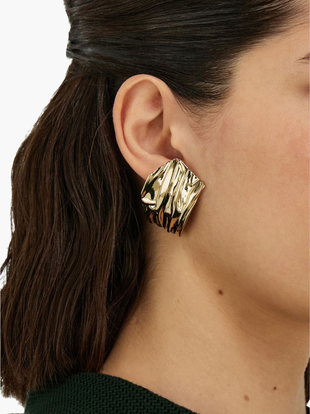 asymmetric draped earring - 2