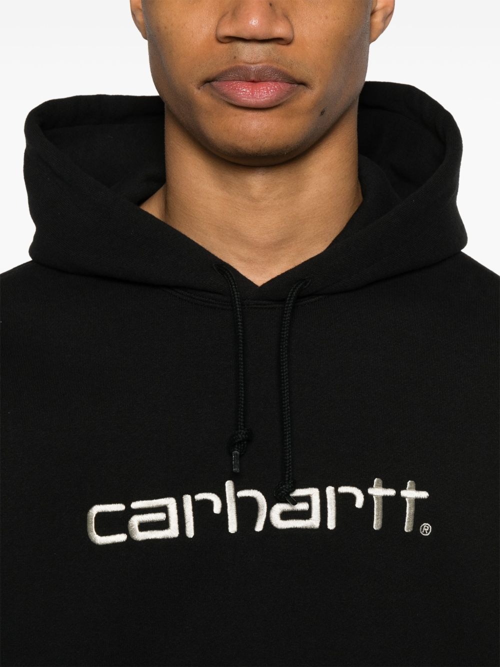 logo-embroidered hoodie - 5