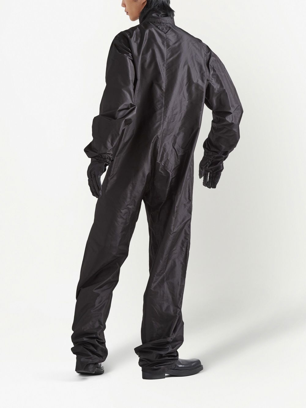 press-stud long-sleeved jumpsuit - 3
