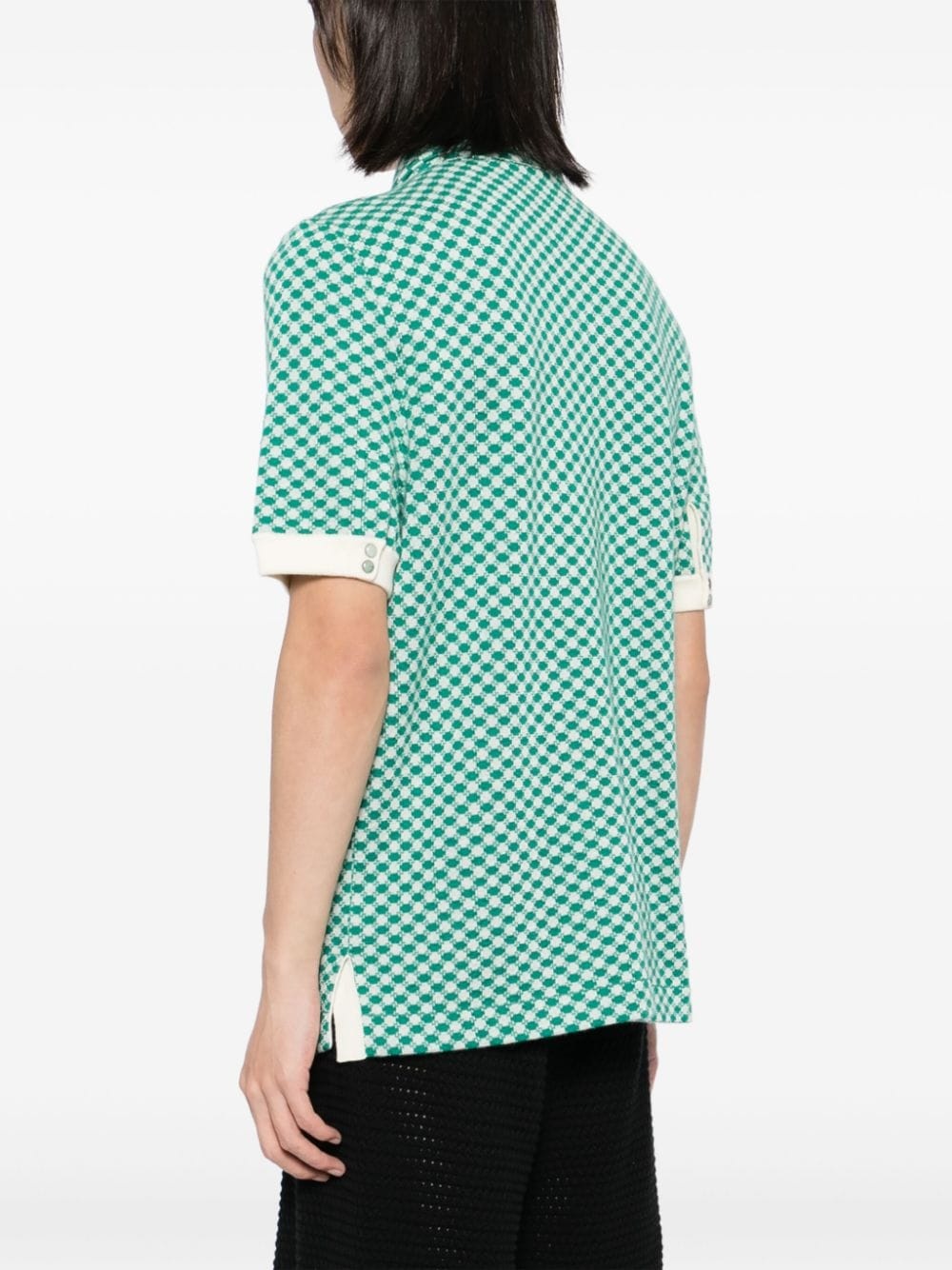 Emerald-Dot jacquard boat shirt - 4