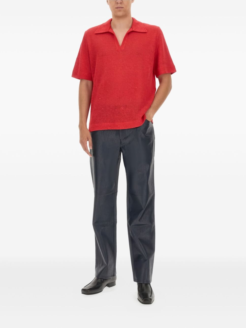 textured T-shirt - 2