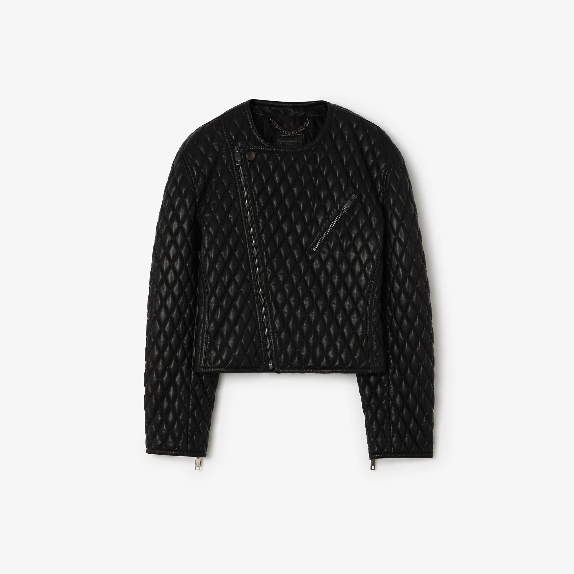 Cropped Leather Laverley Jacket - 1