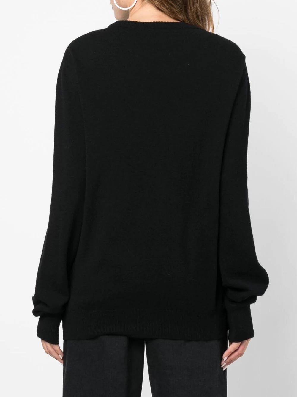 studded-skull cashmere pullover - 4