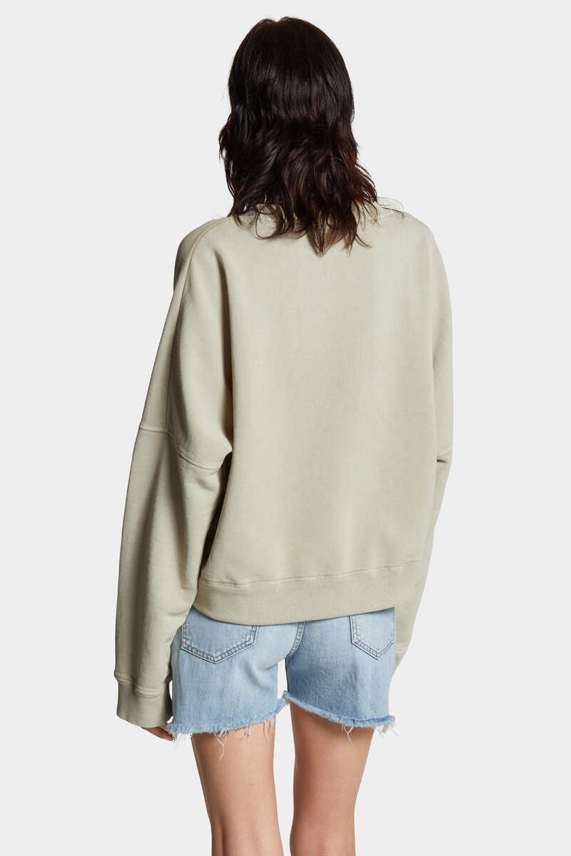 FADE DYED ONION CROPPED SWEATSHIRT - 4