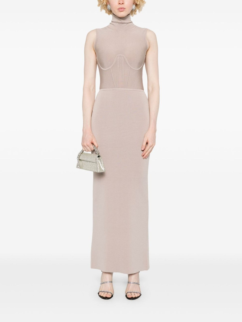 NENSI DOJAKA corset knitted maxi dress outlook