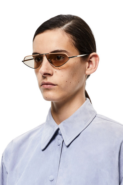 Loewe Leather geometric sunglasses outlook