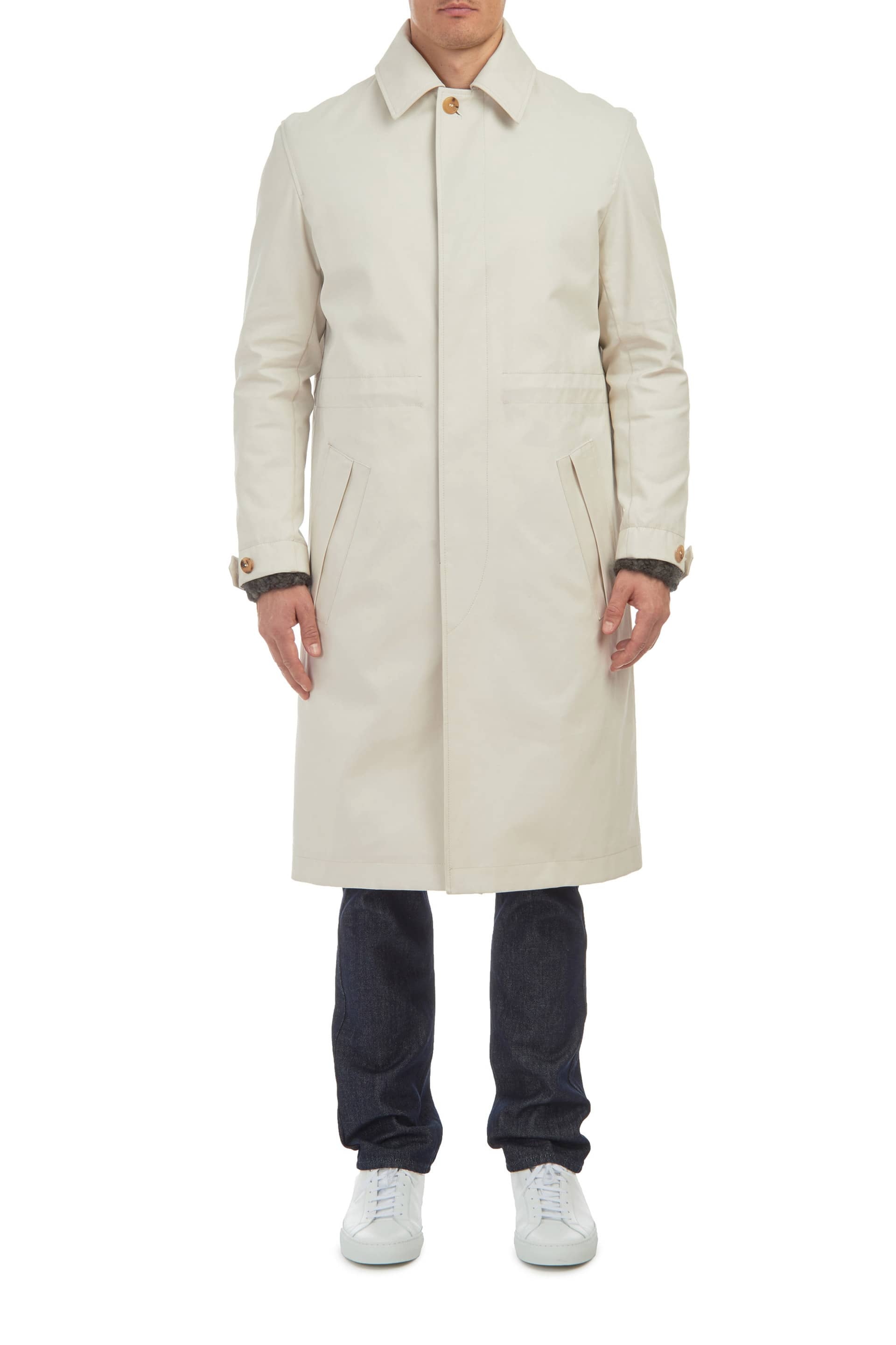 Malraux Parka in Pale Grey Cotton - 3