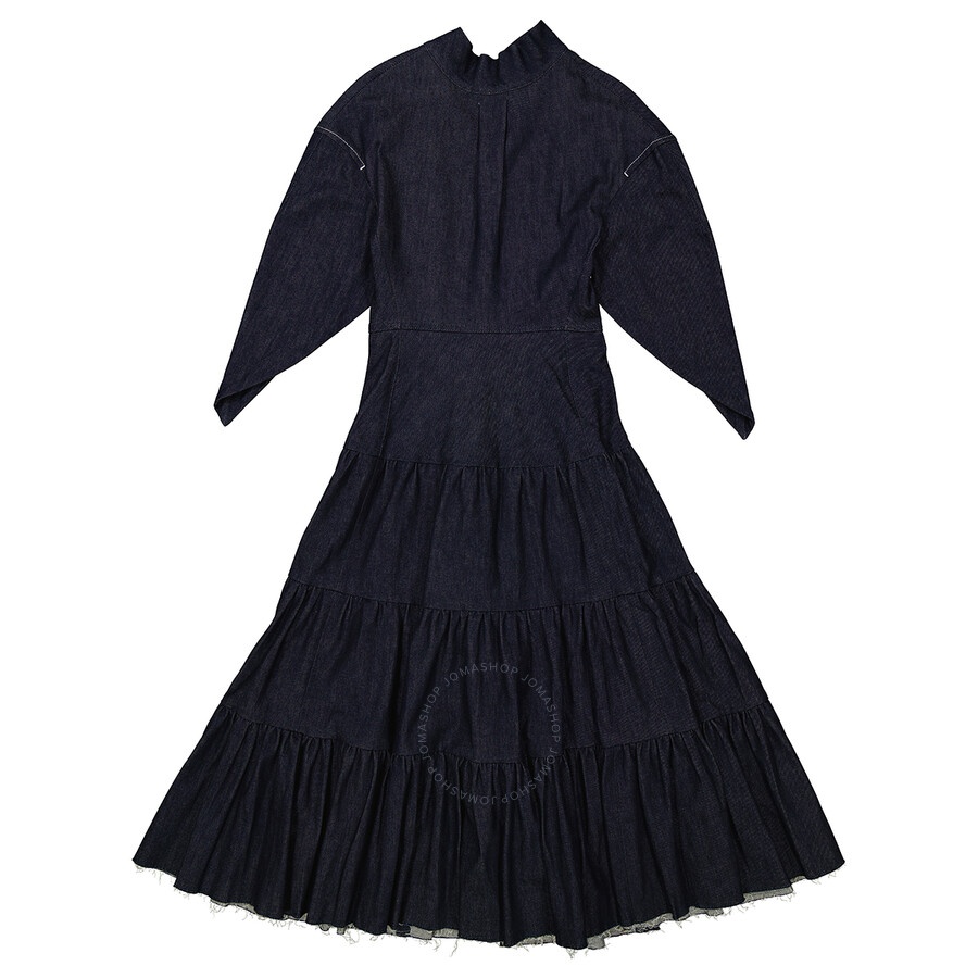 Chloe Ladies Denim Tiered Midi Dress - 2