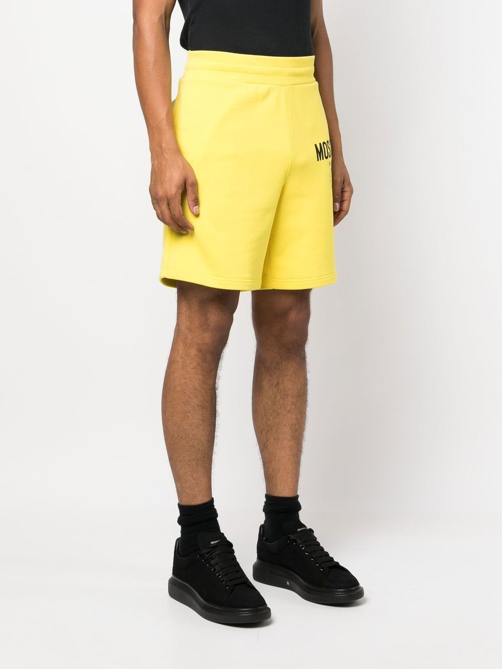 logo-print track shorts - 3