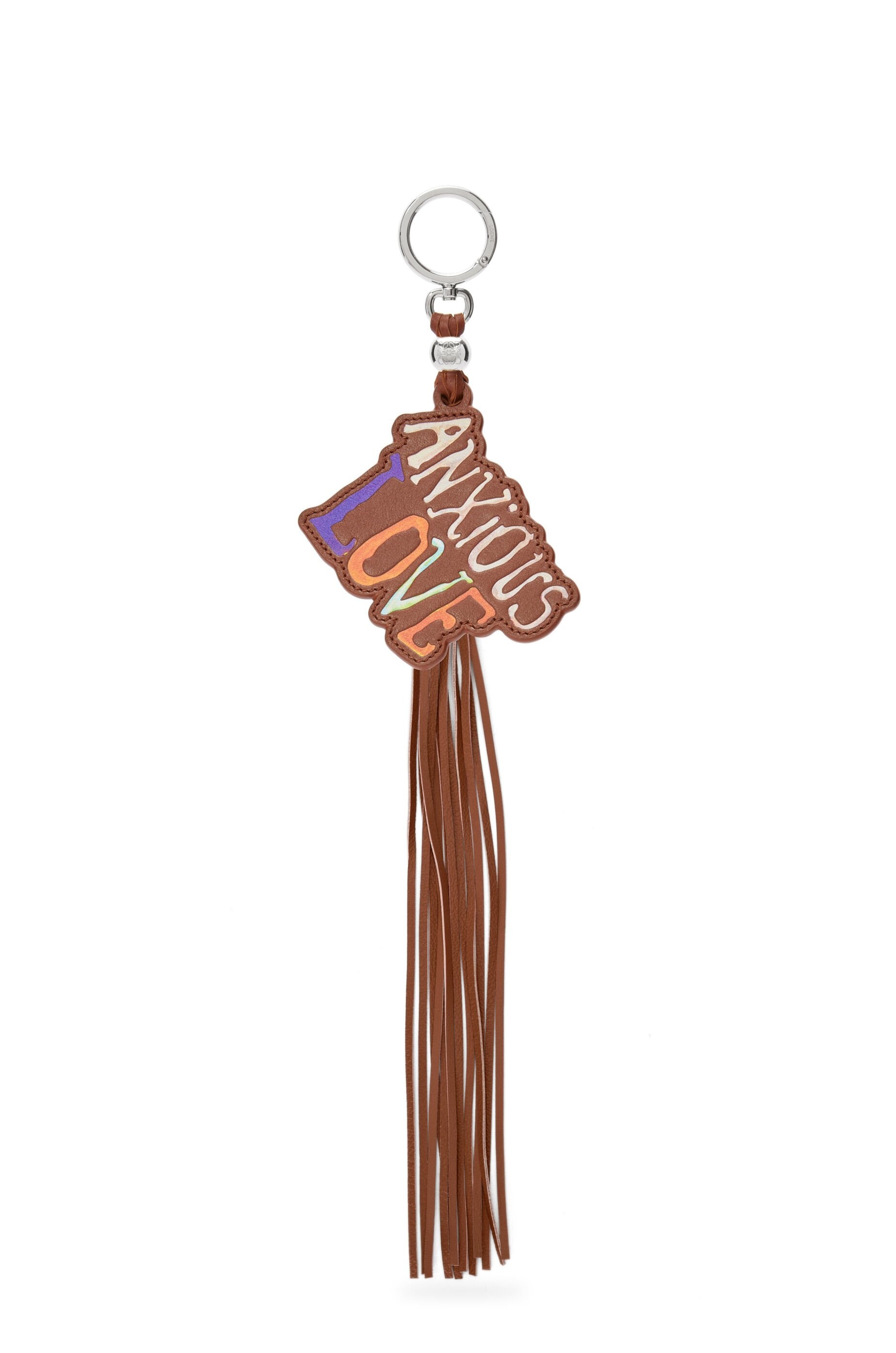 【LOEWE】 C621231X11 ANXIOUS LOVE CHARM レザーキーリング Loewe Anxious Love charm in classic calfskin | REVERSIBLE
