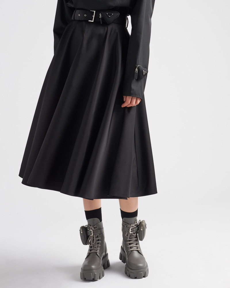 Prada Monolith leather and Re-Nylon boots with pouch outlook