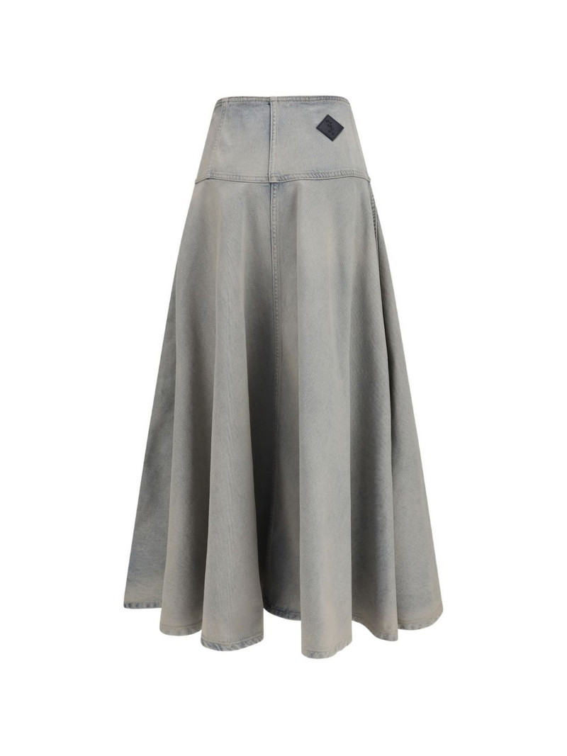 HAIKURE button A-line skirt outlook