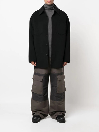 Acne Studios panelled straight-leg cargo trousers outlook