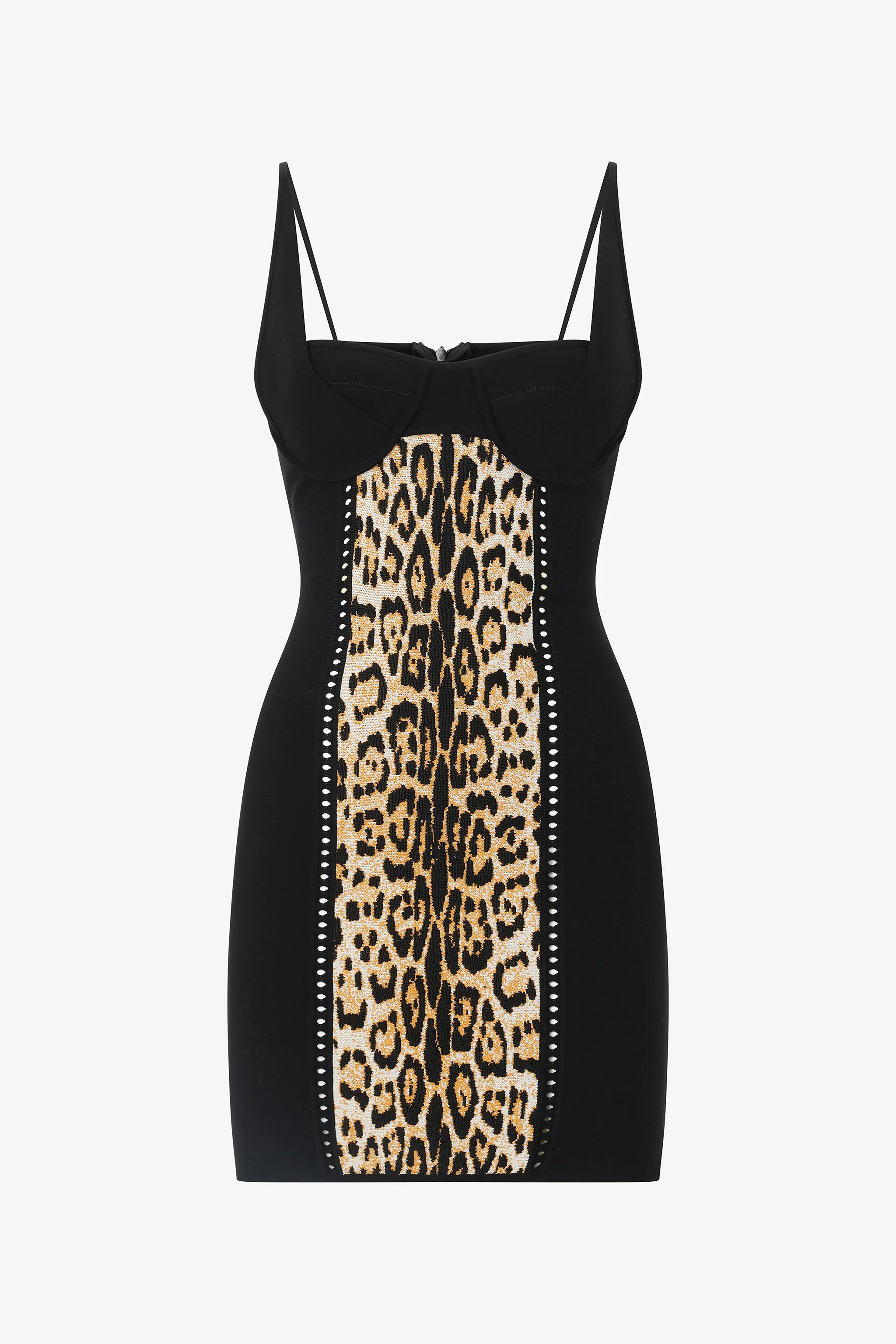 Mini Dress With Jaguar Skin Pattern - 1