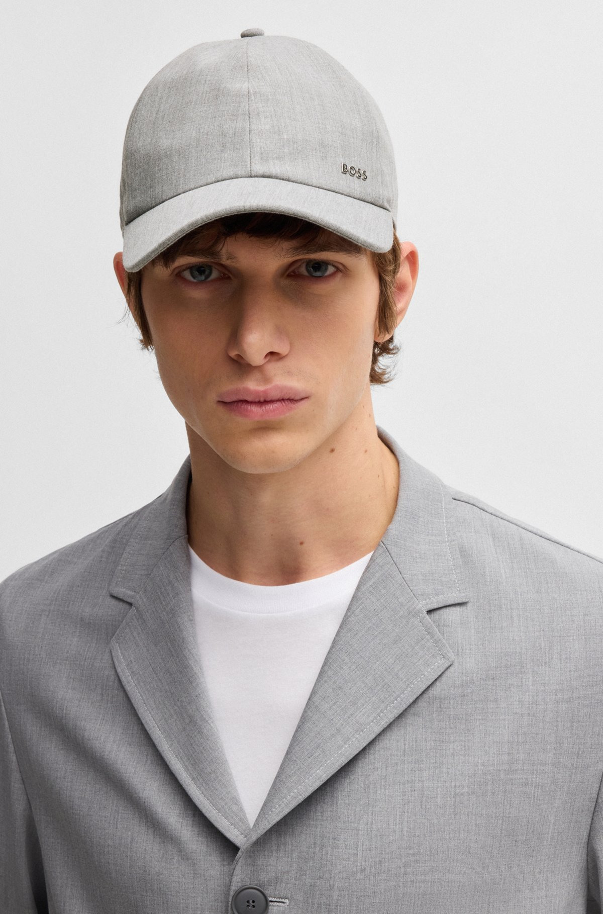 PEACHED-TWILL CAP WITH LOGO LETTERING - 4
