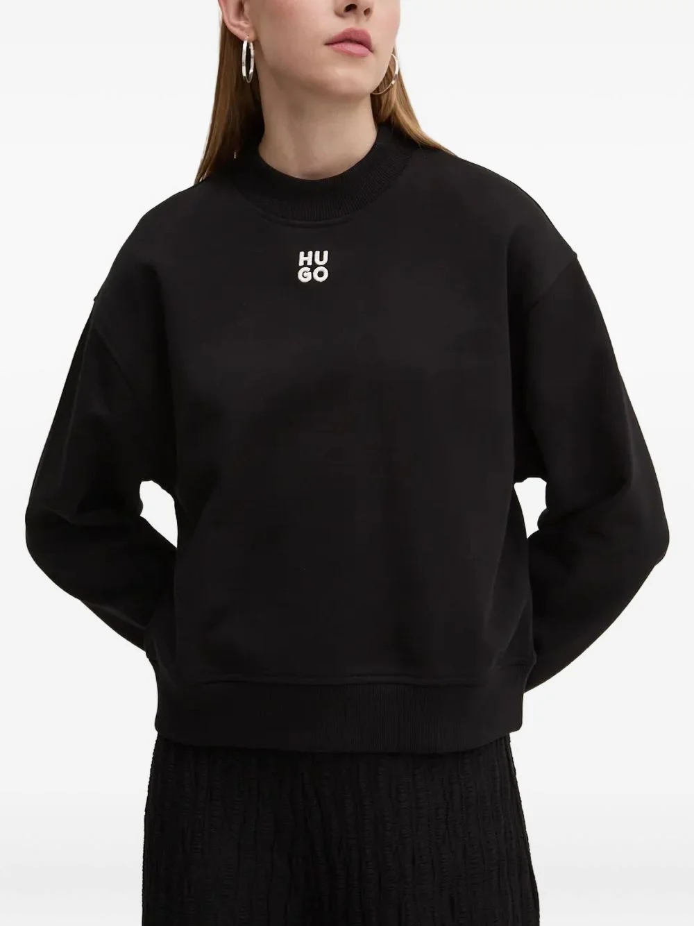 logo-embroidered sweater - 1