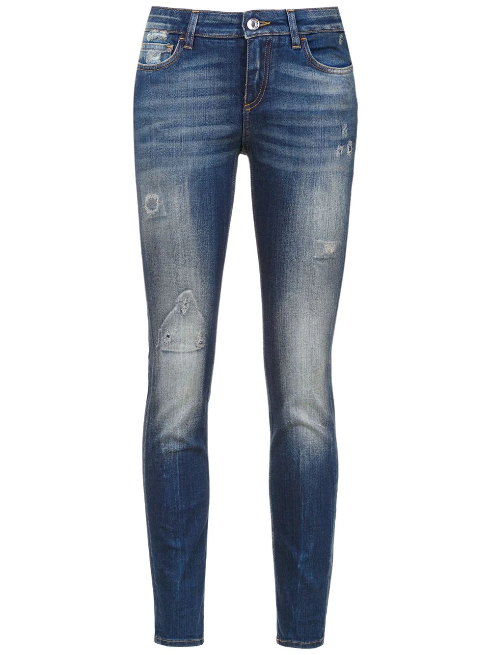 distressed skinny-jeans - 1