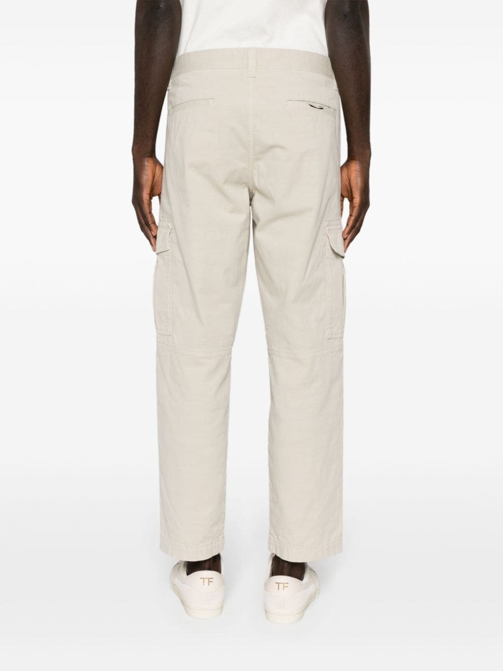 mid-rise cargo trousers - 4