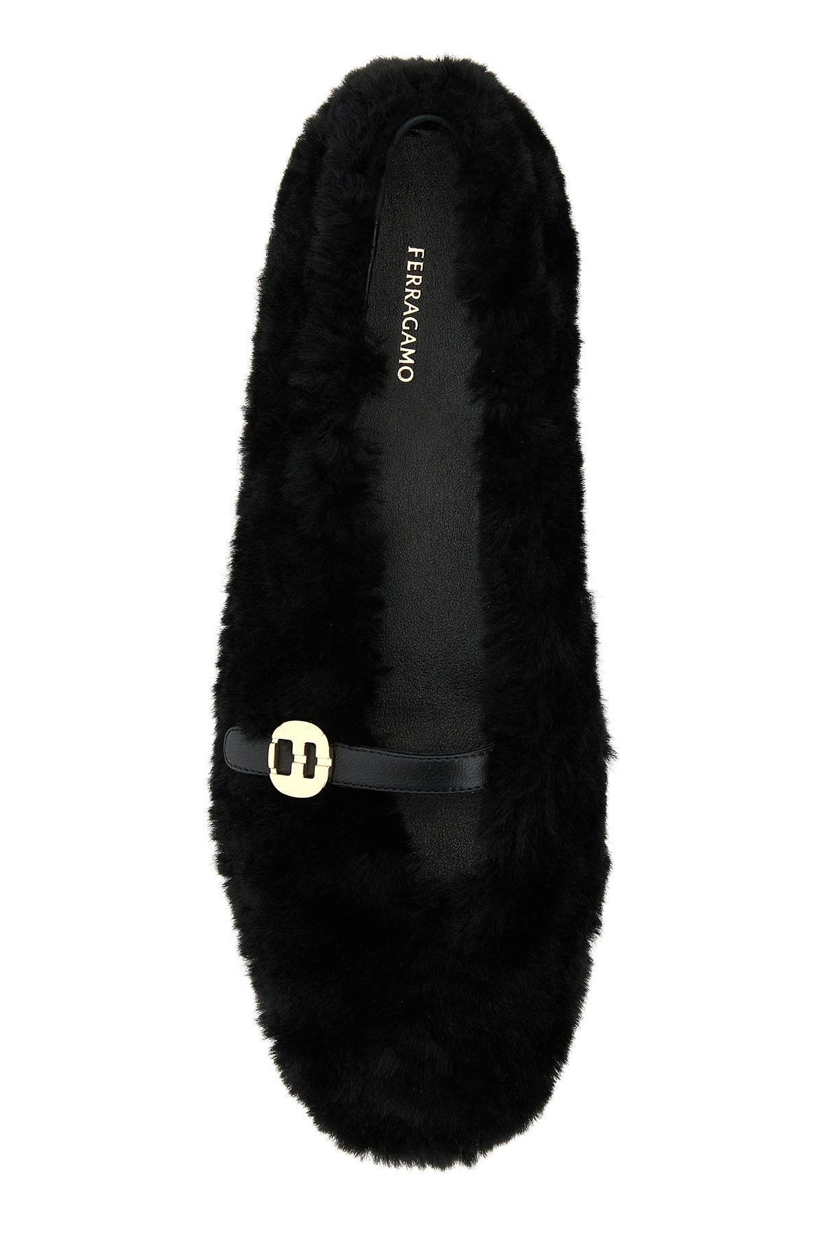 Black shearling Noella ballerinas - 4