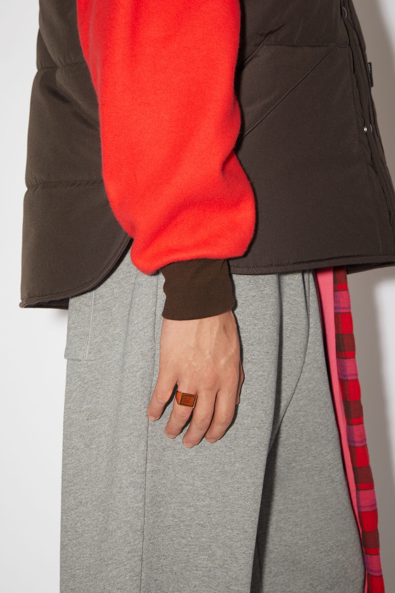 Brass signet ring - Gold 3