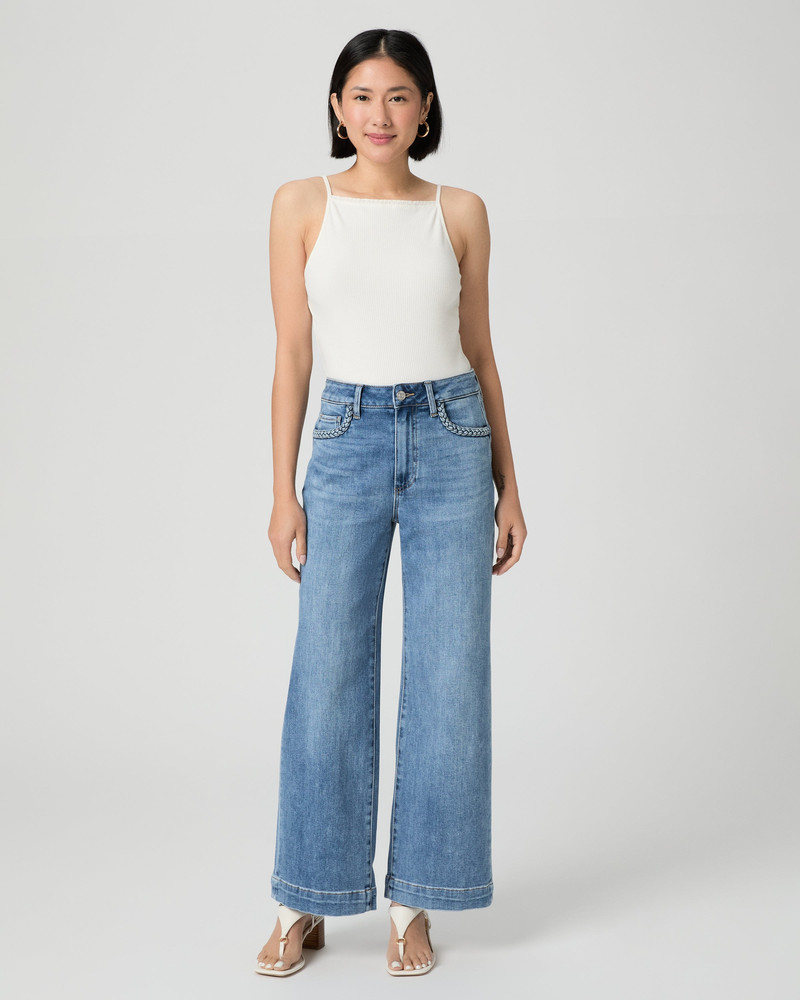 PAIGE Anessa Petite 28" Wide Leg Jean outlook