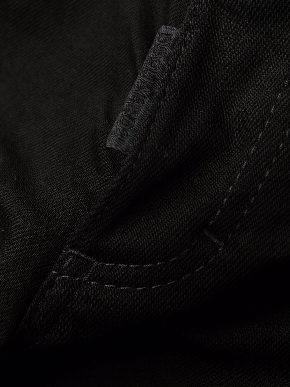 logo-patch skinny denim trousers - 7