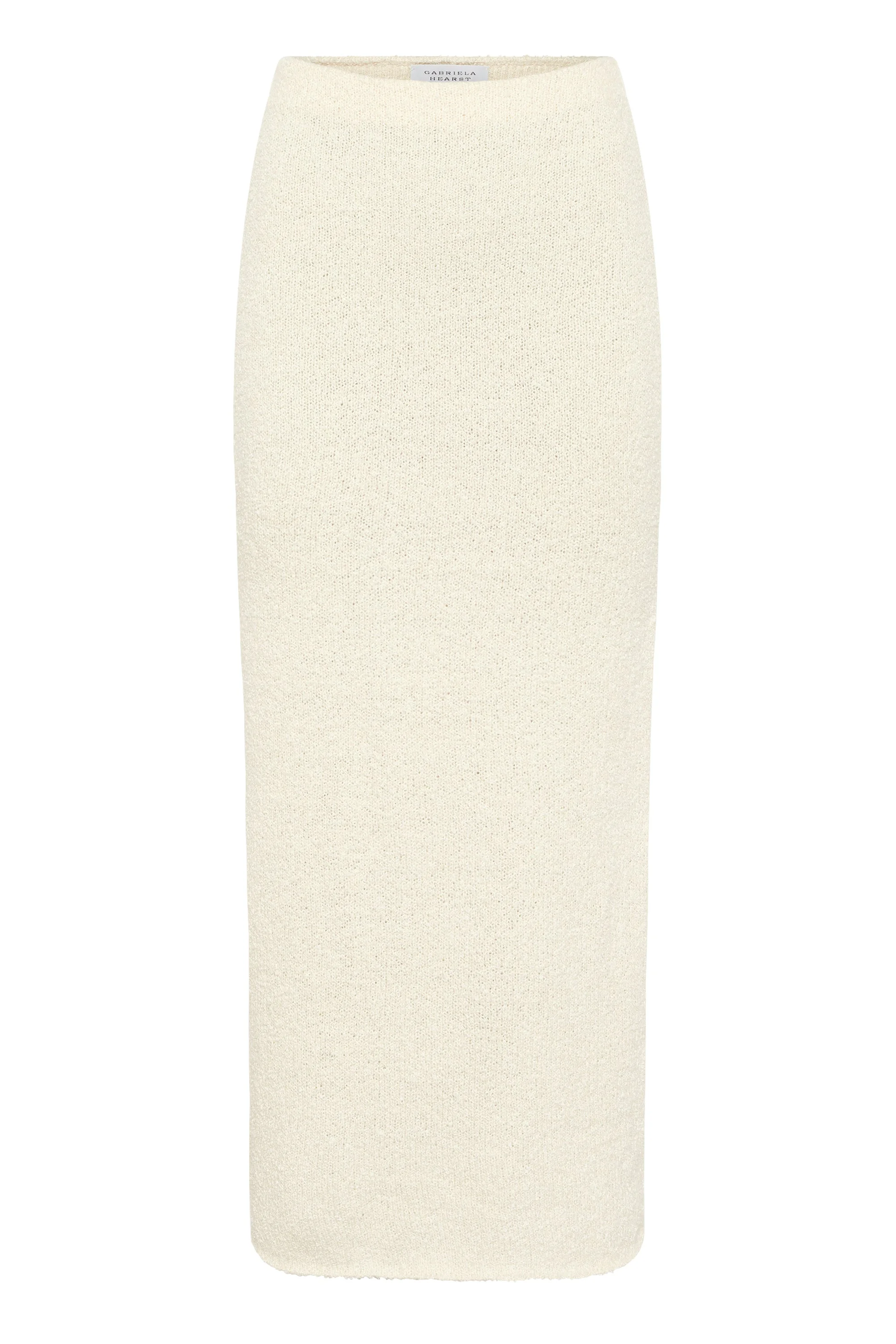 Terranova Knit Maxi Skirt in Off White Mulberry Silk - 1
