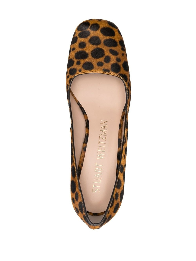 Curveblock leopard-print pumps 4