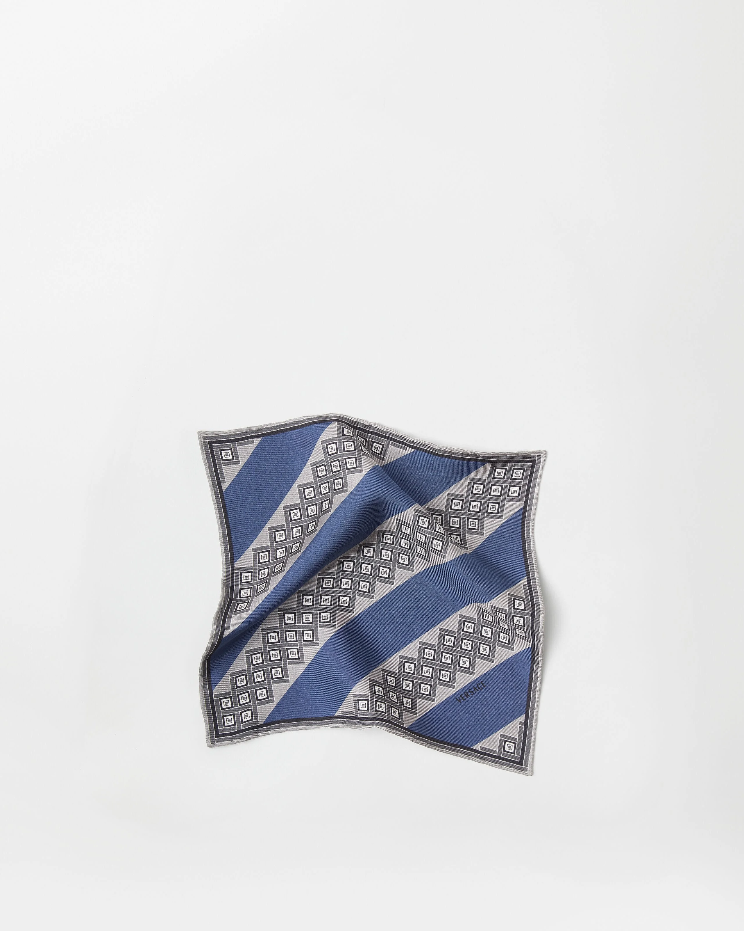 Printed Silk Twill Pocket Square - 1