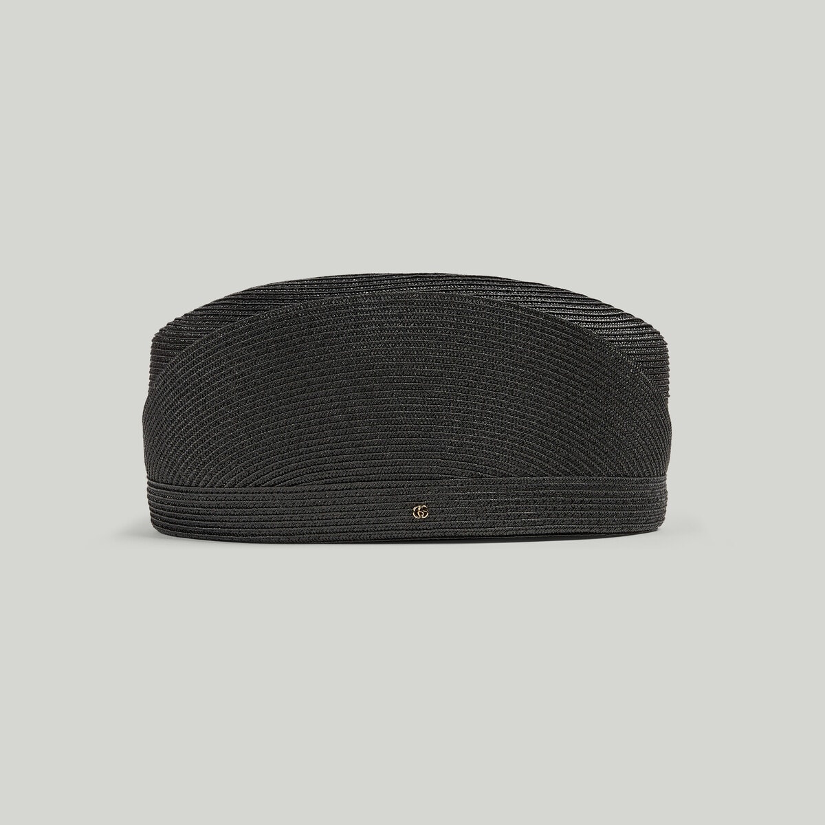 Straw-effect pillbox hat - 2