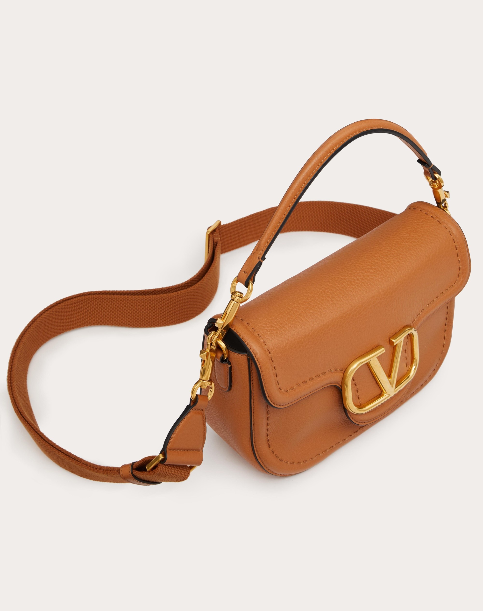 VALENTINO GARAVANI ALLTIME GRAINY CALFSKIN SHOULDER BAG - 6