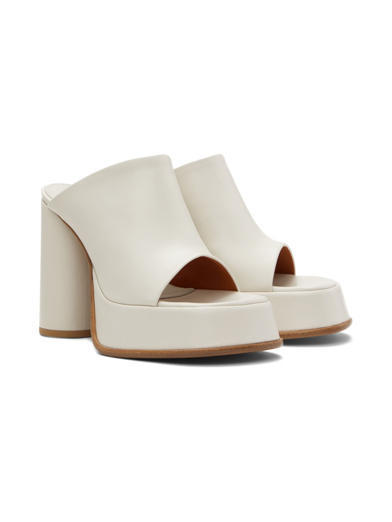 White Platform Mules 4