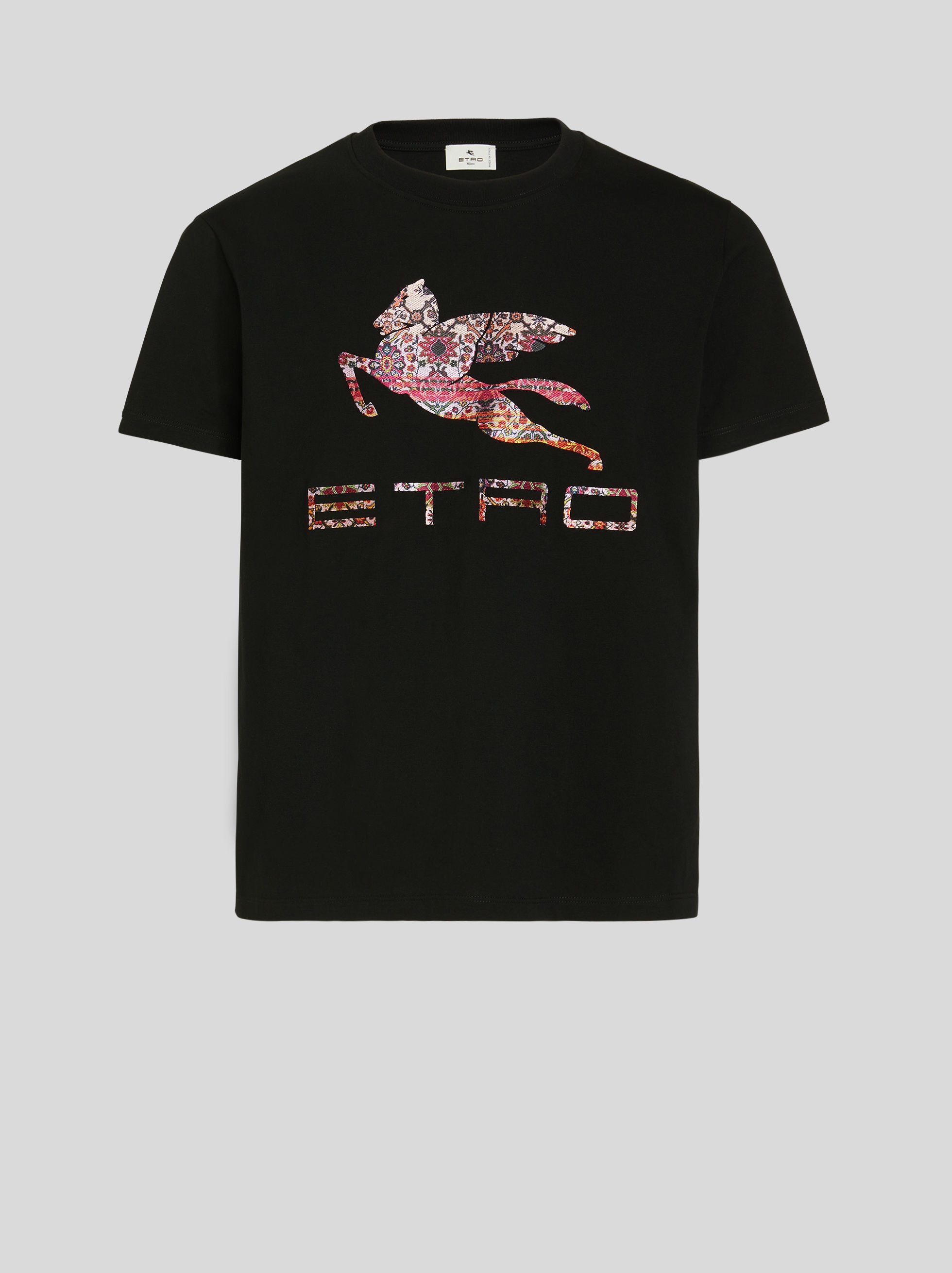 T-SHIRT WITH LOGO AND PEGASO - 1