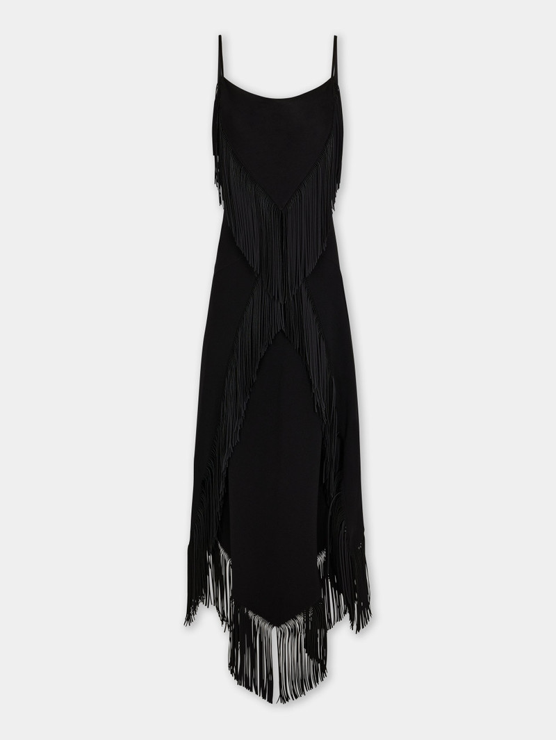 BLACK LONG DRESS IN CREPE 1