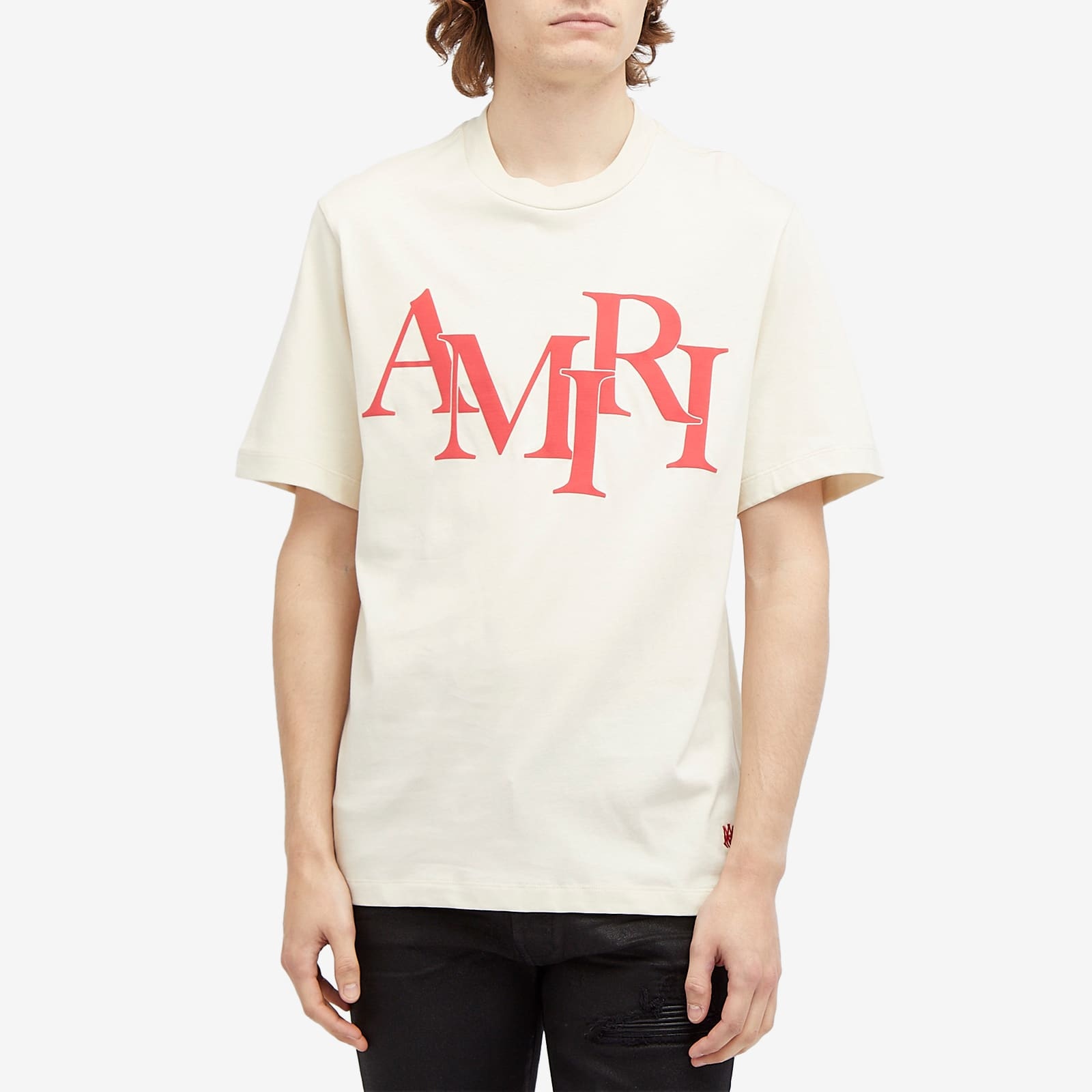 AMIRI AMIRI Staggered Logo T-Shirt | endclothing | REVERSIBLE