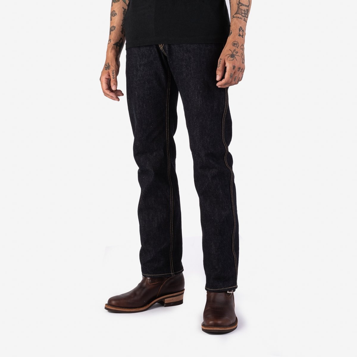 IH-728-IND 14oz Selvedge Denim Work Pants - Indigo - 2