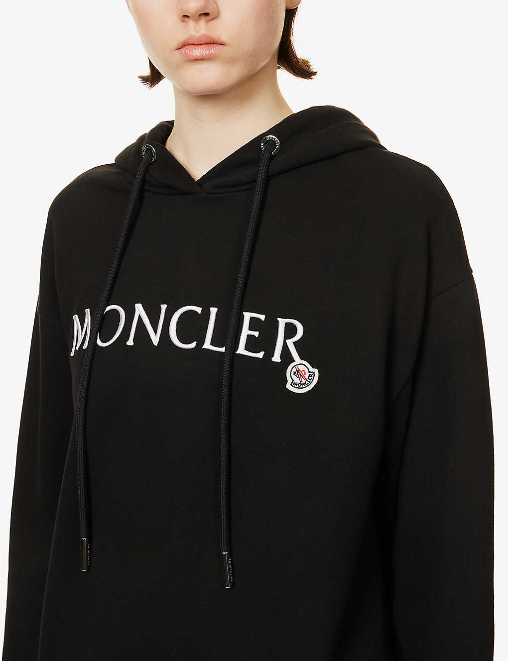 Logo-embroidered ribbed-trim cotton hoody - 5