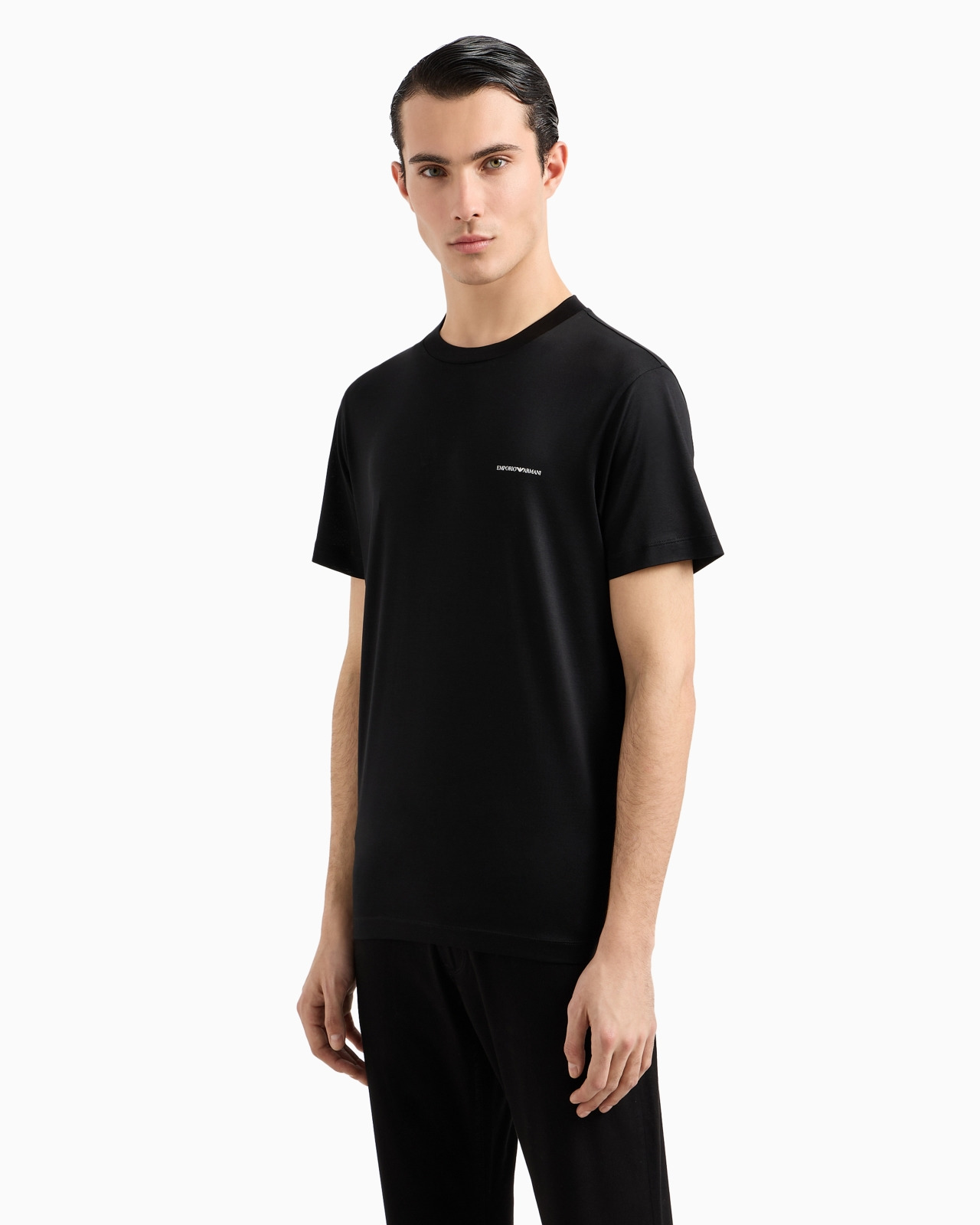 Lyocell-blend jersey T-shirt with ASV micro logo lettering - 4