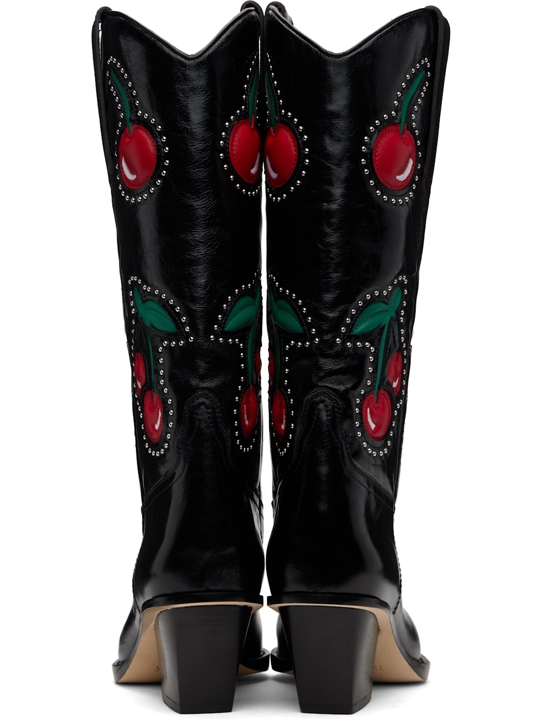 Black Cherry Blossom Boots - 2