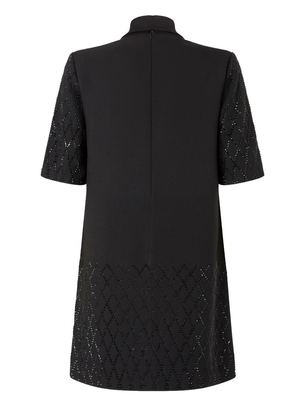 embellished short-sleeve mini dress - 2