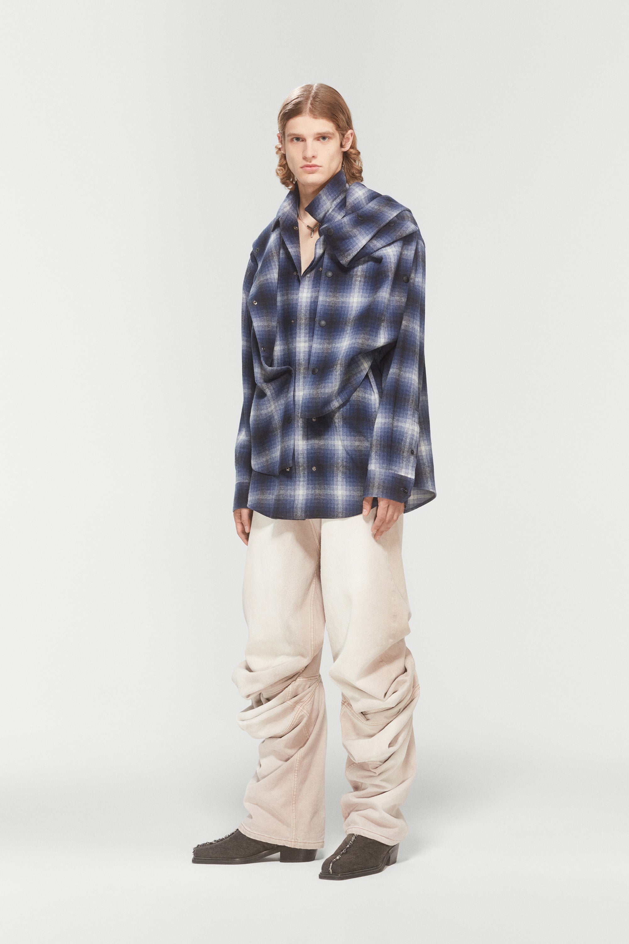 SNAP OFF PANEL HOOD OVERSHIRT - 6
