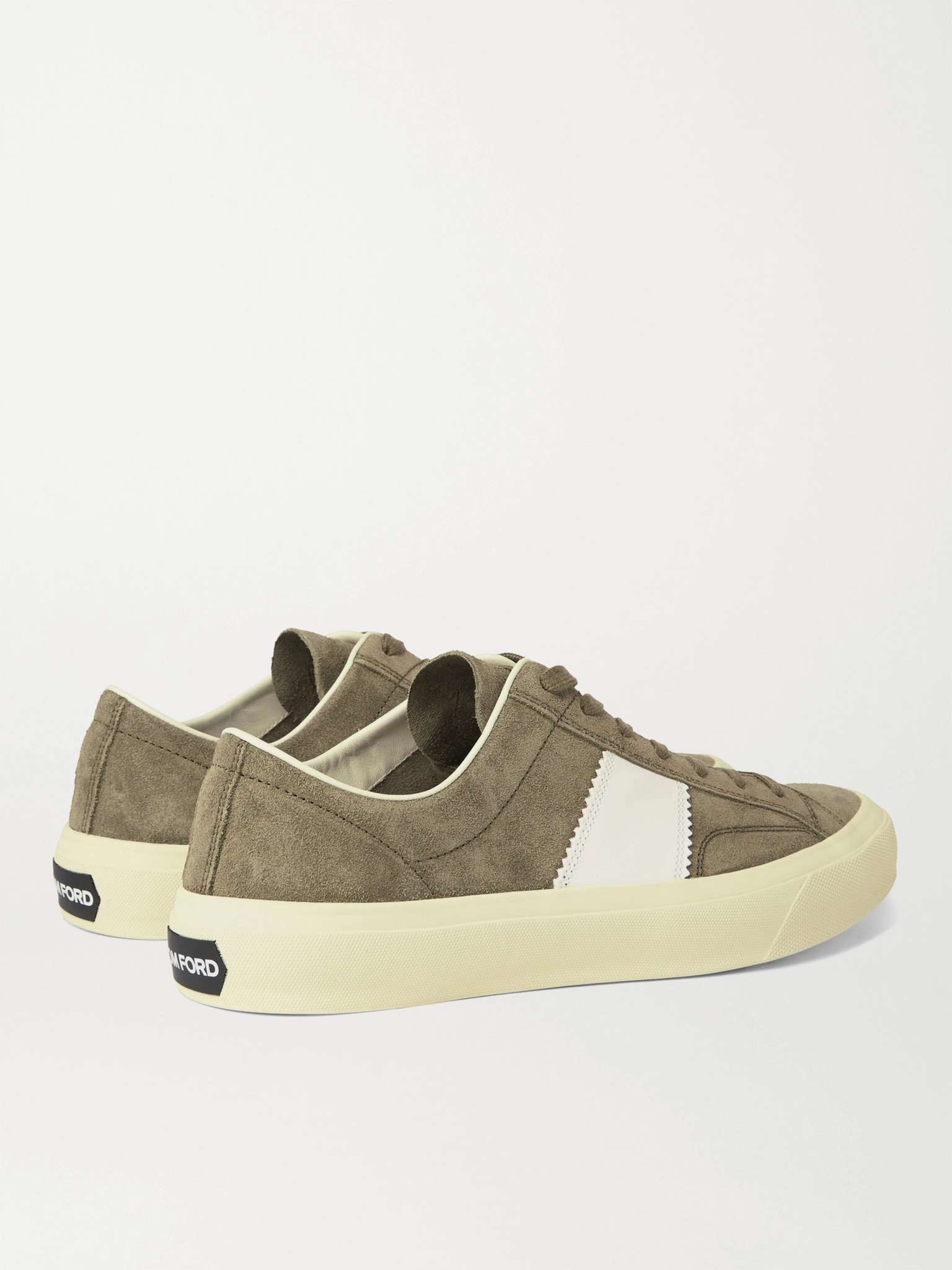 Cambridge Leather-Trimmed Suede Sneakers - 5