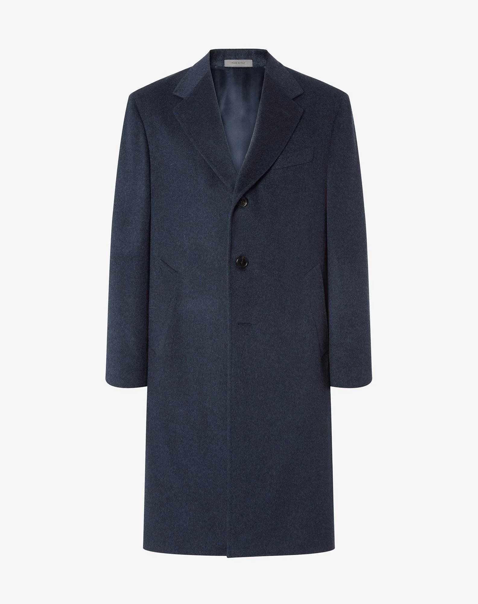 Blue pure cashmere coat - 1