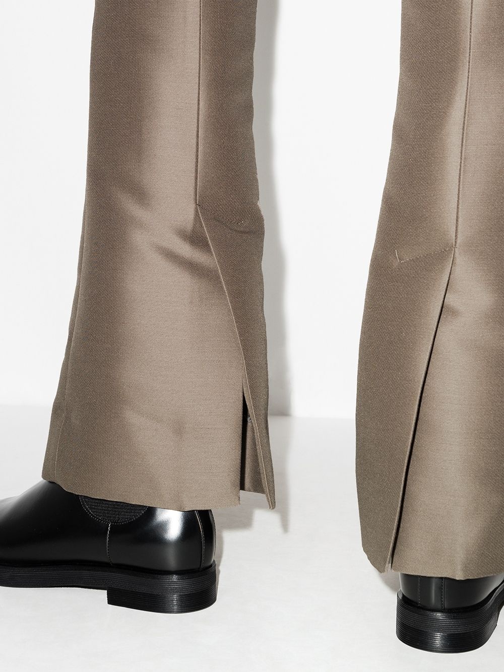 high-rise slim-fit trousers - 4