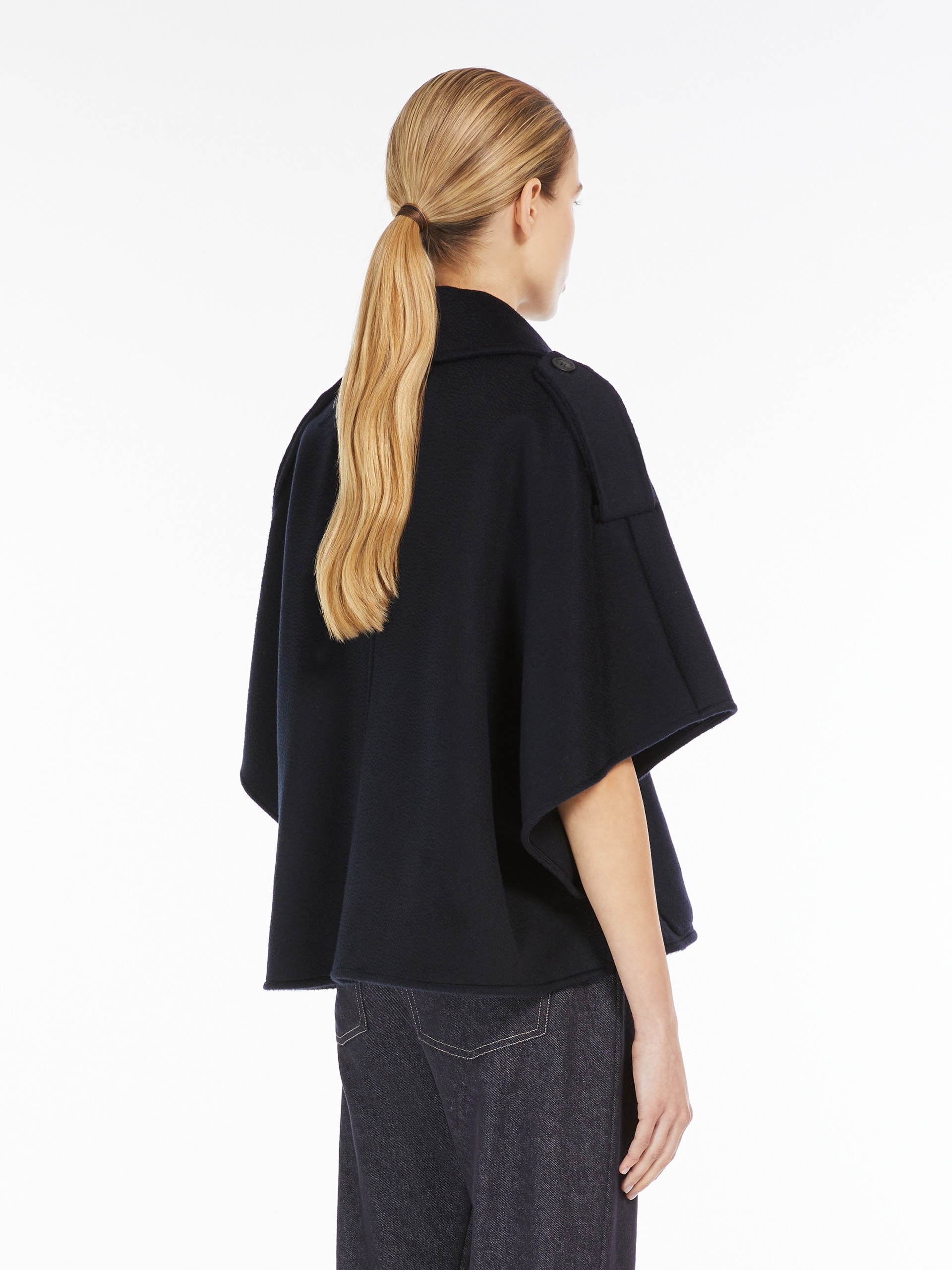 PASTE Cashmere trench coat cape - 4