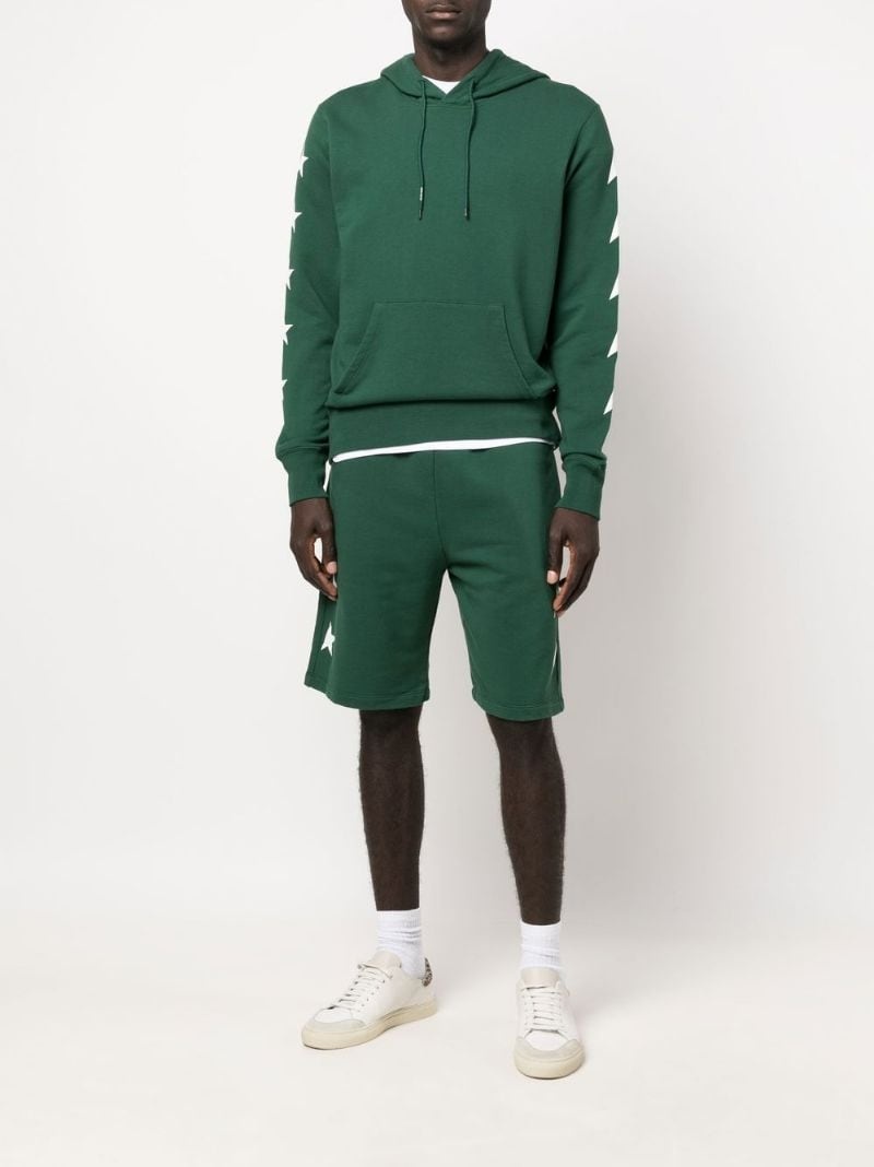 star-print relaxed cotton hoodie - 2