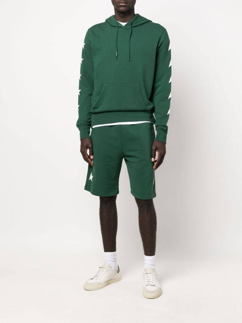 Golden Goose star-print relaxed cotton hoodie outlook