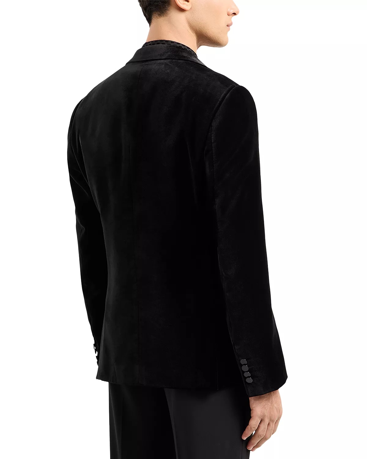 Slim Fit Embossed Velvet Dinner Jacket - 3